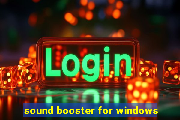 sound booster for windows